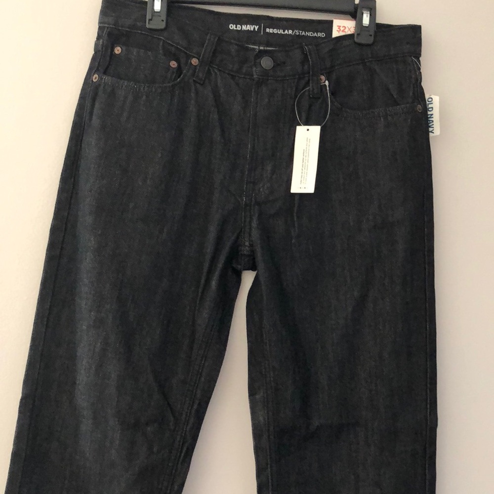 New Men's Old Navy Black Regular Jeans - Picture 3 of 6